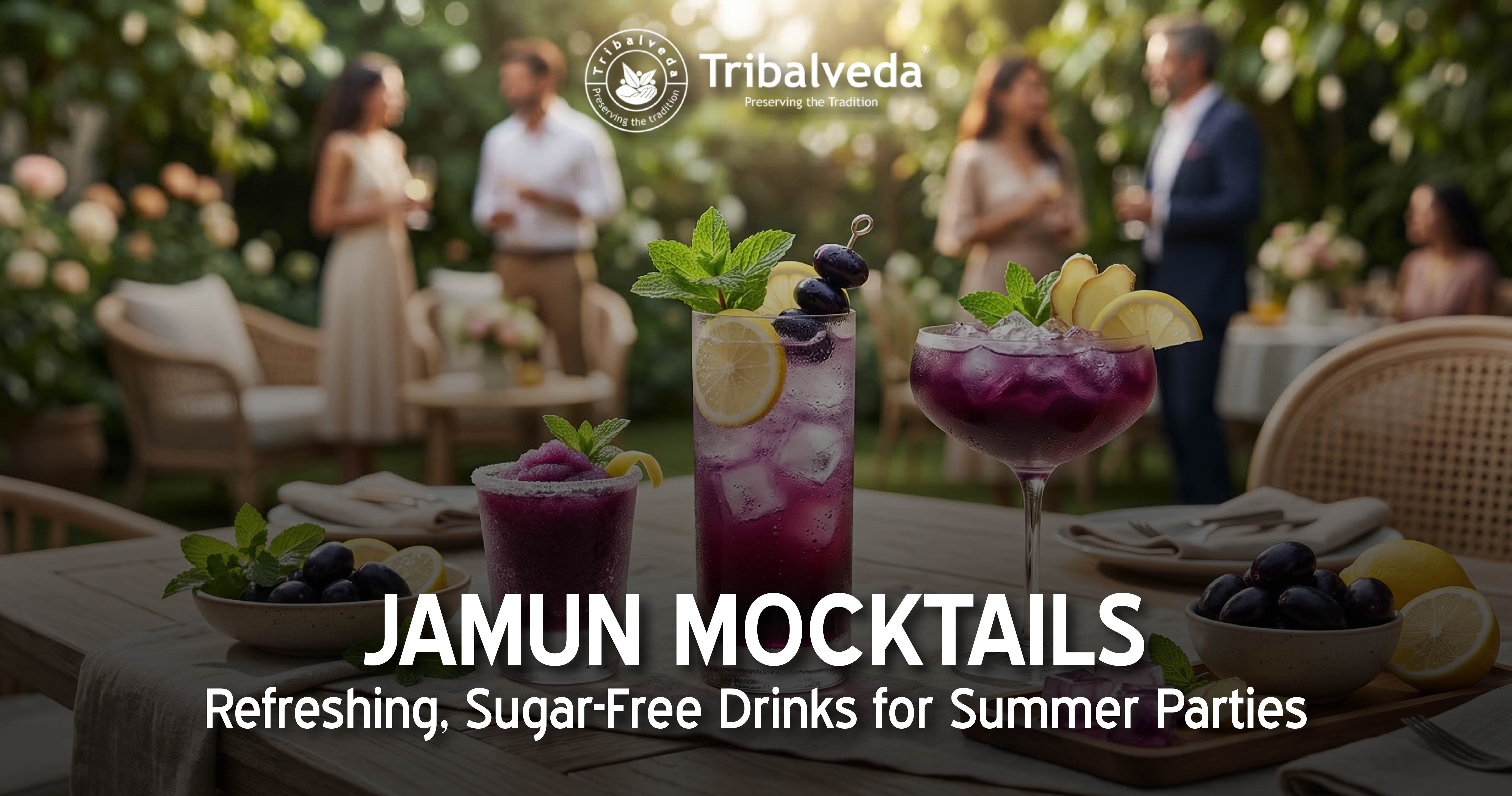Javaans Drank Jamun Mocktails: Refreshing, Sugar-Free Drinks for Summer Parties